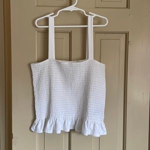 White H&M crop top